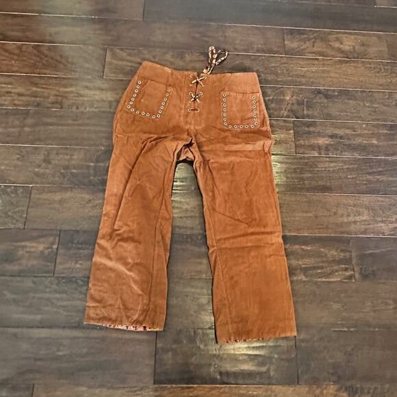 Alix of Bohemia Jodhpur Tawny Corduroy Pants SMALL Coastal Cowgirl Designer - Picture 12 of 14